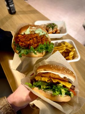 Great burgers! at Veg Machine in Tallinn