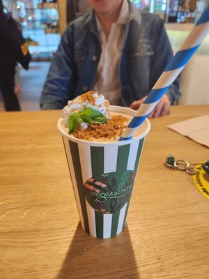 Biscoff milkshake at Veg Machine in Tallinn
