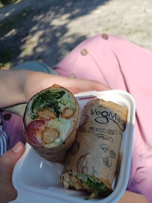 Caesar wrap at Veg Machine in Tallinn