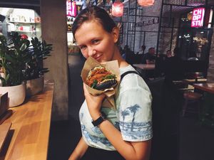 Limited edition Mother Trucker burger at Veg Machine in Tallinn