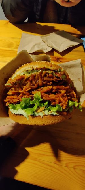 Mother trucker burger at Veg Machine in Tallinn