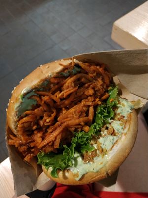 Mother trucker burger at Veg Machine in Tallinn