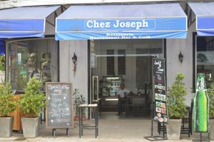 Outside of restaurant at Chez Joseph in Vientiane
