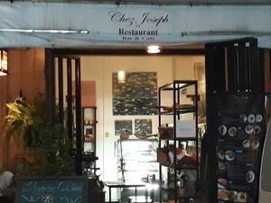 Outside at Chez Joseph in Vientiane