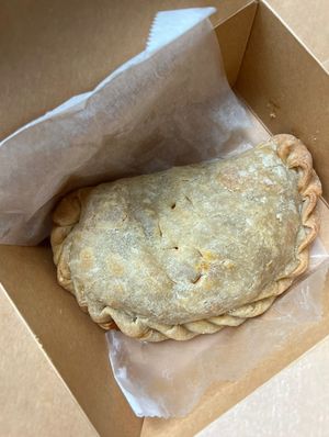 Savory lentil ‘Sloppy Joe’ hand pie  at Black Currant Bakehouse in Union Pier