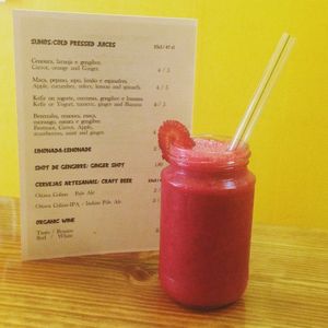 Beetroot juice! at Sama Sama Catering in Lisbon