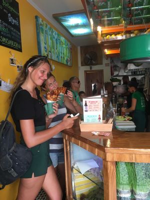 Happy girls  at Sama Sama Catering in Lisbon