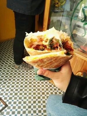 mick vegan pancake at Sama Sama Catering in Lisbon