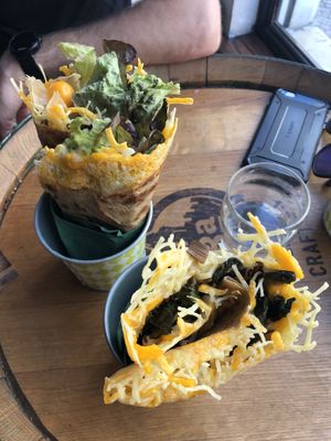 savoury vegan crepes at Sama Sama Catering in Lisbon