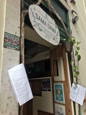 The small storefront  at Sama Sama Catering in Lisbon