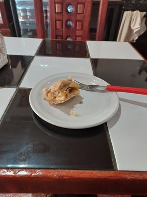 Sad photo because I ate most of it. Beautiful place!! Amazing staff, fantastic food and desert options !!! at Loving Hut - San Cristobal in San Cristobal De Las Casas