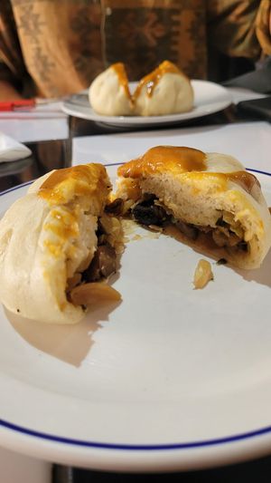 Baozi with Shiitake mushrooms at Loving Hut - San Cristobal in San Cristobal De Las Casas