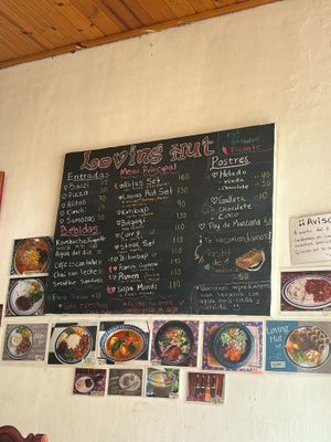 Menu as of 19 October 2024 at Loving Hut - San Cristobal in San Cristobal De Las Casas