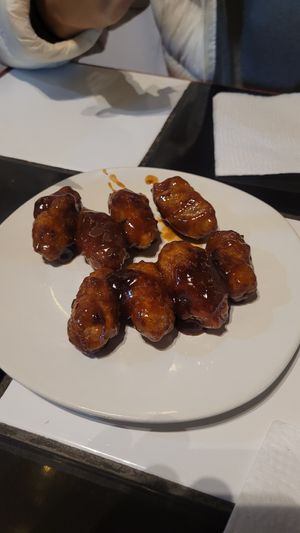 Delicious wings! at Loving Hut - San Cristobal in San Cristobal De Las Casas