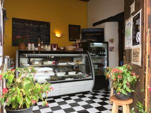Inside of the shop at Loving Hut - San Cristobal in San Cristobal De Las Casas