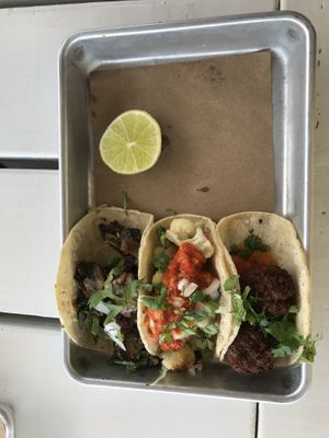 Mushroom, cauliflower, and falafel taco   at Bartaco in Stamford