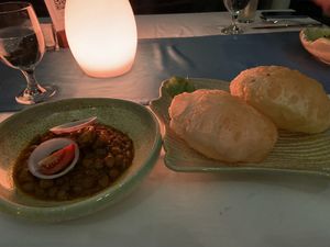 Chickpeas and Bhatura  at Just Veg in Kanifushi