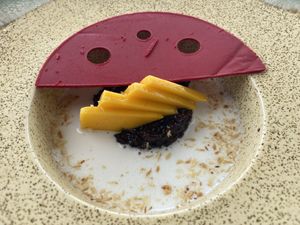 Dessert at Just Veg in Kanifushi