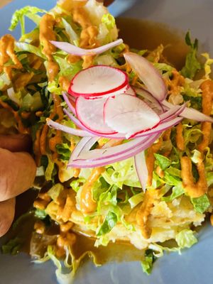 Tacos de papá   at La Taqueria Vegiee in Tijuana