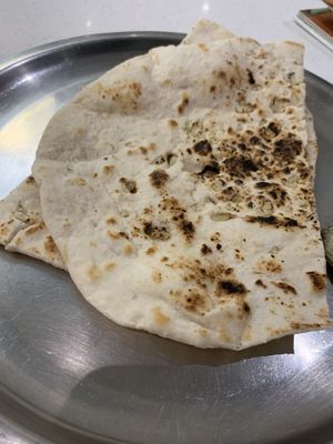 Garlic naan  at Saravana Bhavan - Silom in Bangkok