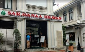 Outside at Saravana Bhavan - Silom in Bangkok