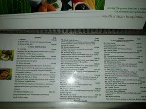 Menu 6 at Saravana Bhavan - Silom in Bangkok