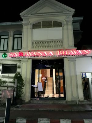 Outside at Saravana Bhavan - Silom in Bangkok