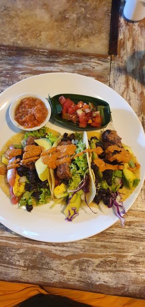 Tempe tacos at Clear Cafe in Ubud