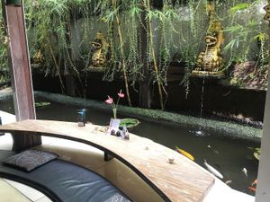 Seating at Clear Cafe in Ubud