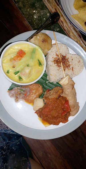 Vegan Nasi Campur at Clear Cafe in Ubud