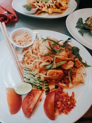 Pad thai , needed lots more flavor at Clear Cafe in Ubud