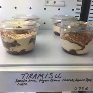 tiramisu  at Vegan Nation in Athens