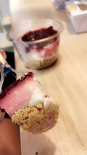 Cheesecake at Vegan Nation in Athens