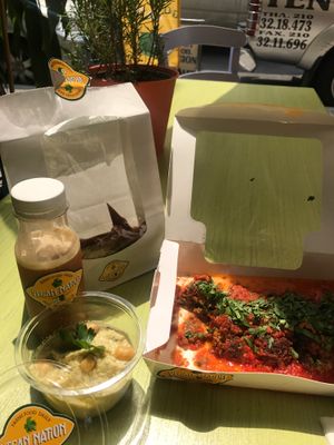 I started to dig in before I snapped this! yum!!!! at Vegan Nation in Athens