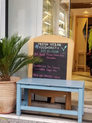 menu at Vegan Nation in Athens