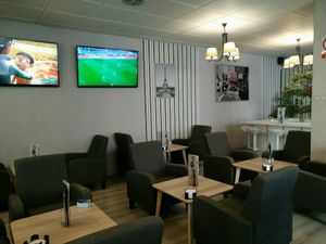 Comfy chairs, big screen TVs, amazing service. Great place to work, hang out, enjoy delicious homemade food. at Cervecería Passion in Gran Canaria