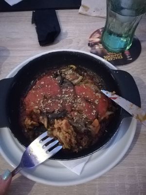 Musaka vegana at Cervecería Passion in Gran Canaria