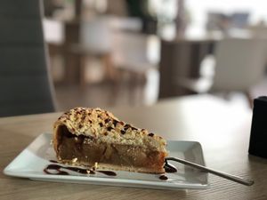 Tarta manzana vegetariana at Cervecería Passion in Gran Canaria