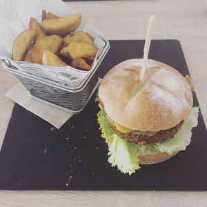 Deluxe Vegan Burger at Cervecería Passion in Gran Canaria