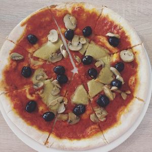 Veganized pizza at Cervecería Passion in Gran Canaria