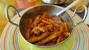 Vegetable Pholl at Curry Park in Crete