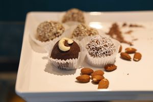 Vegan Chocolate Truffles at Joylato in Reykjavik