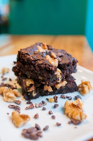 Fudge Brownies at Joylato in Reykjavik