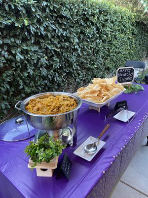 Vegan Birthday catering by Rice N Spice.  An excellent service !  at Rice N' Spice in Anaheim