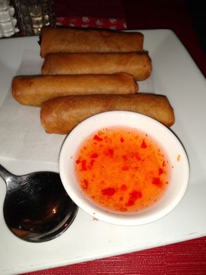 Spring rolls I have had better at Bangkok Cabin in Kennesaw