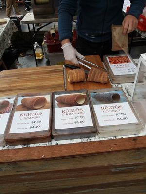 Some of the vegan sweet rolls at Gabor's Kurtos - Market Stall in Glebe