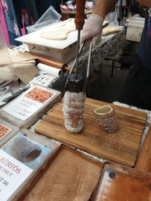 Kurtos ready to serve at Gabor's Kurtos - Market Stall in Glebe