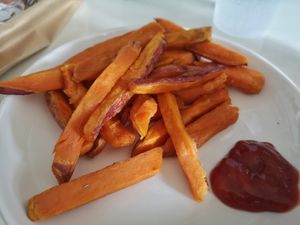 Sweet potato fries 🍟 at Wrap Master - Nimmanhemin in Chiang Mai