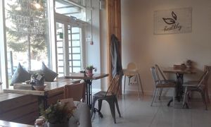 Interior at Veggy Cafe & Shop in Krasnoyarsk