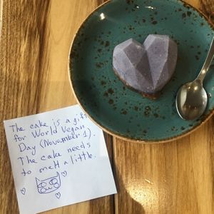 Lucky to visit on vegan day! at Veggy Cafe & Shop in Krasnoyarsk